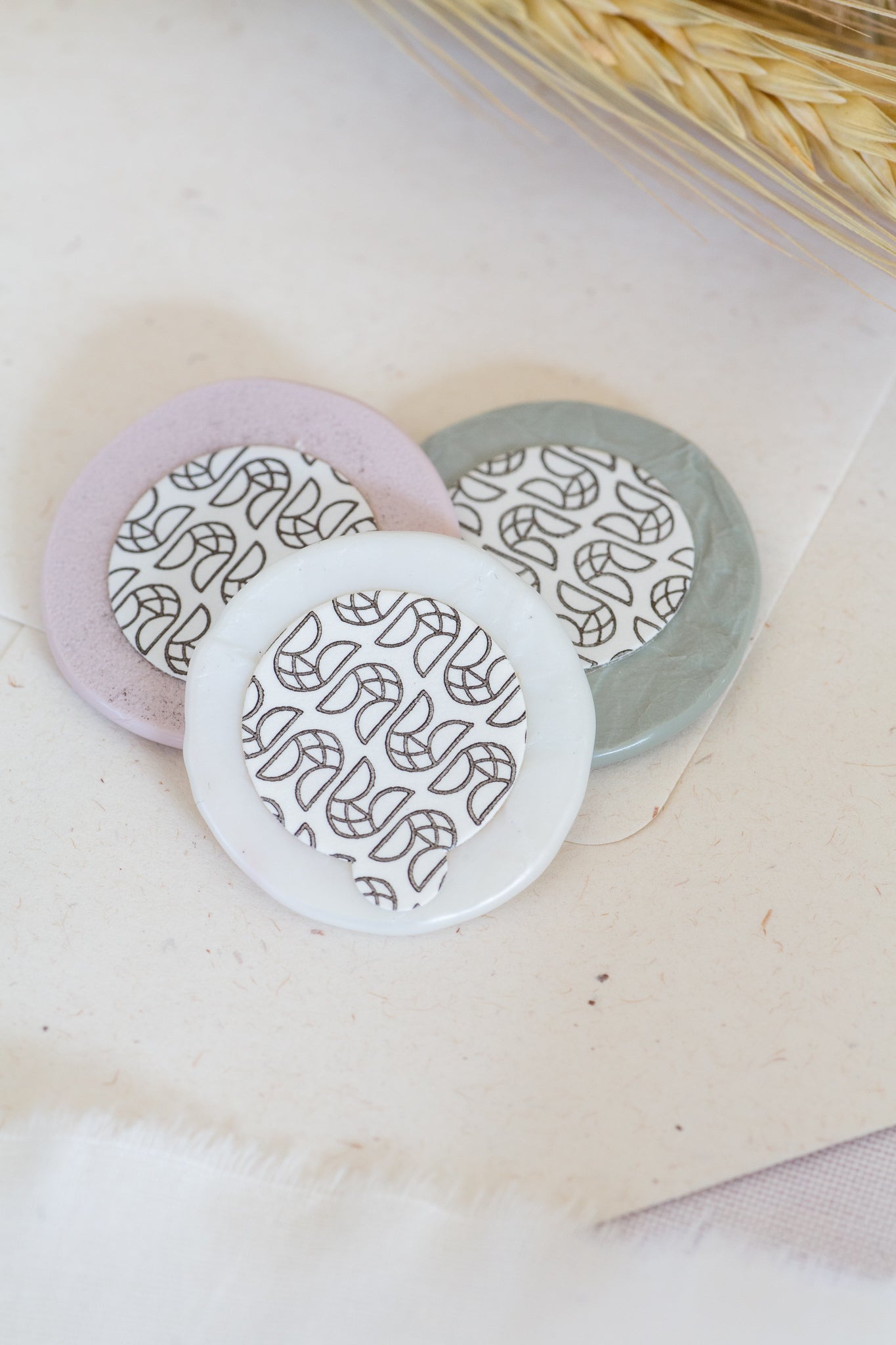 Wax seals - Round pattern