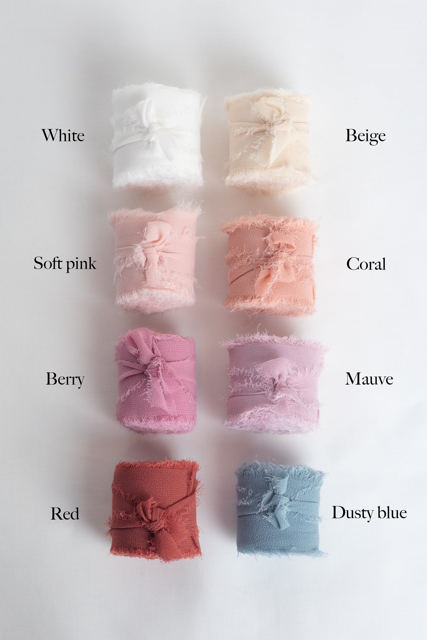 Place cards on natural white paper