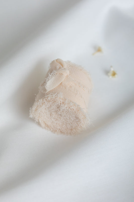 Silk ribbon - Beige