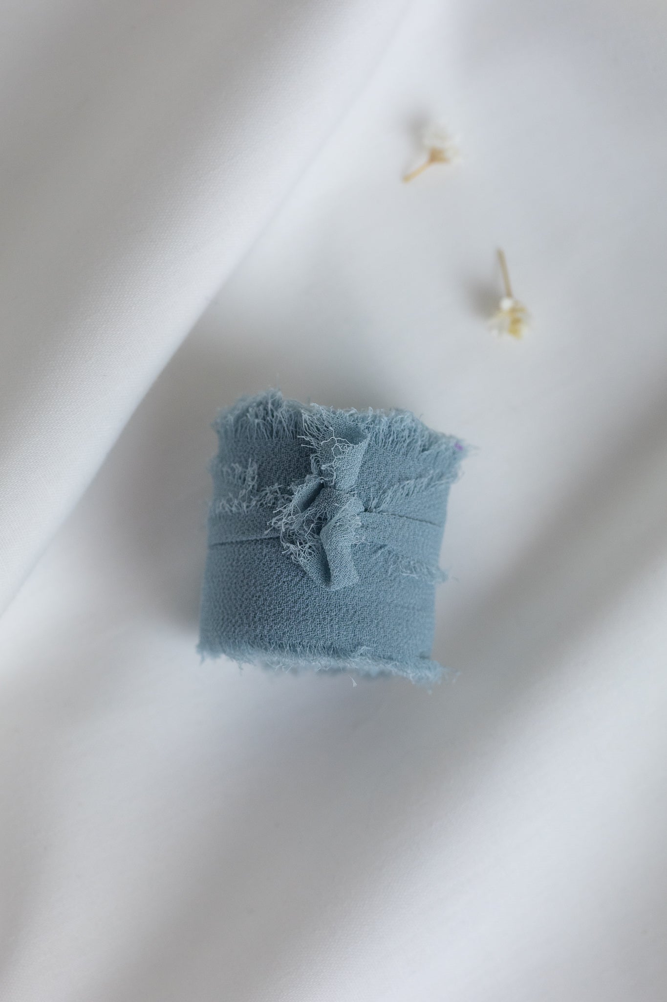 Zijden lint - Dusty blue