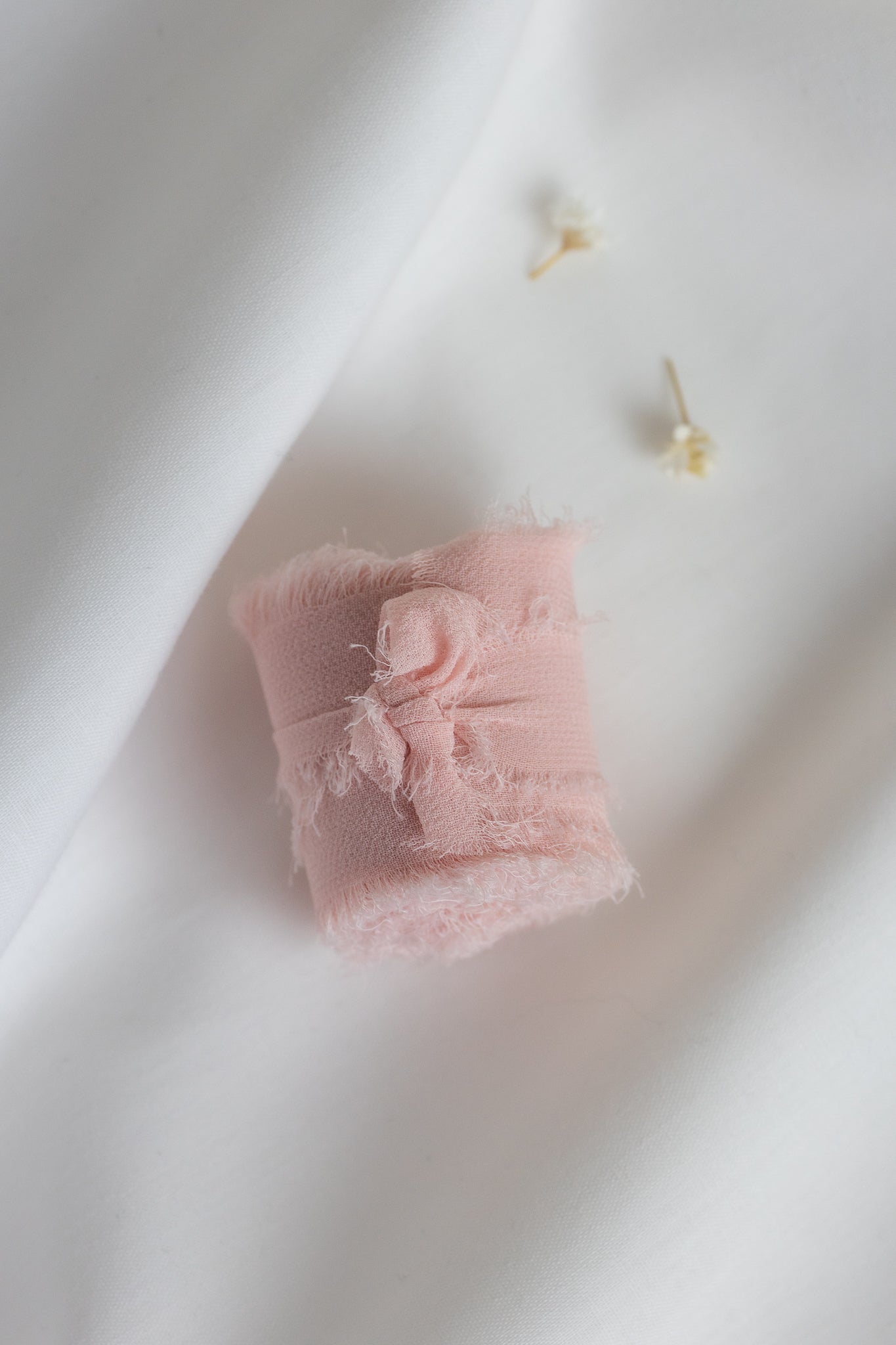 Zijden lint - Soft pink