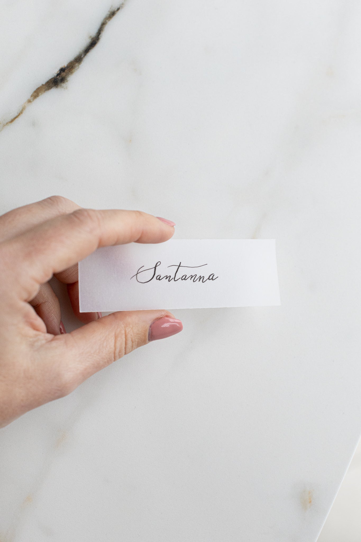 Vellum place cards