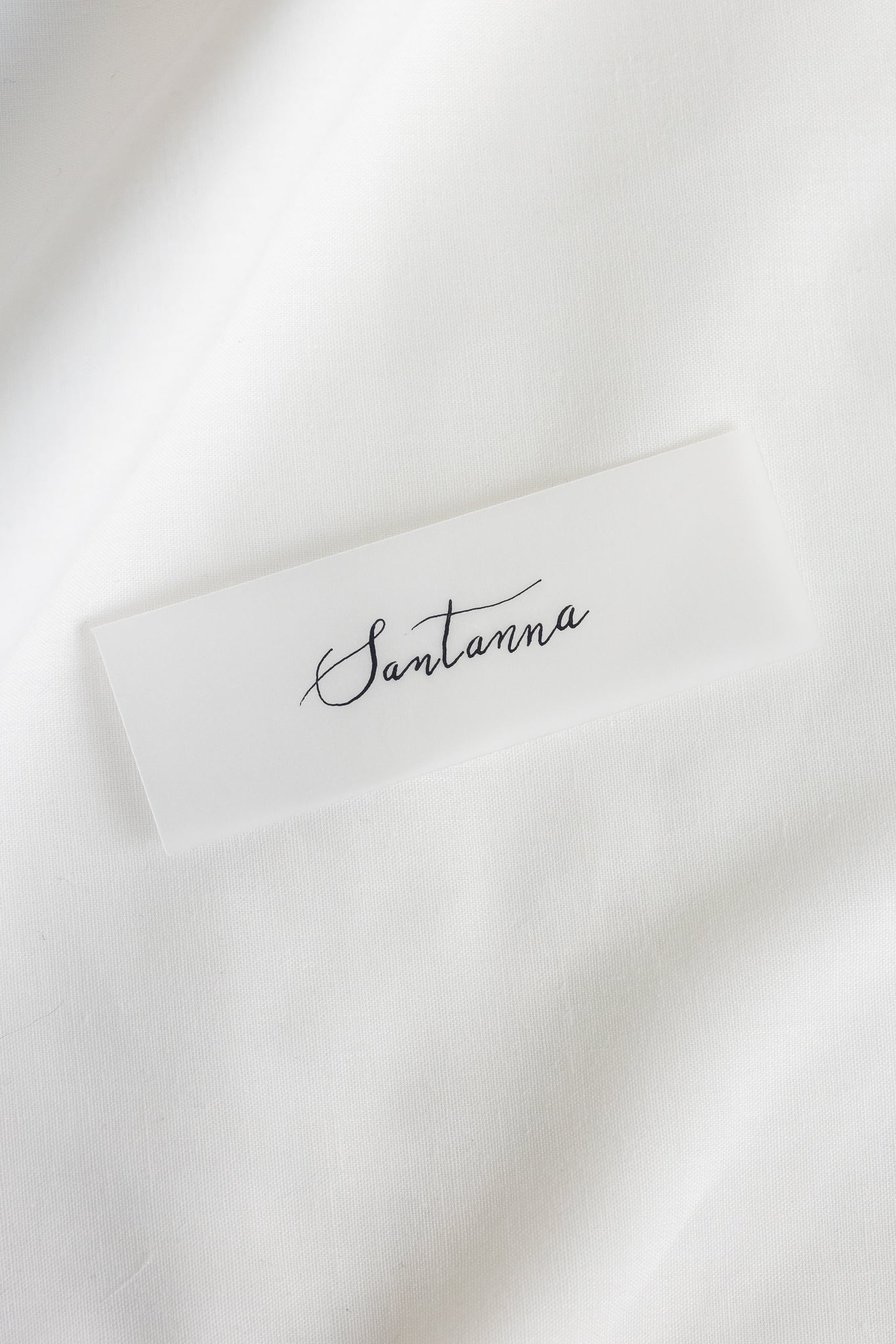 Vellum place cards