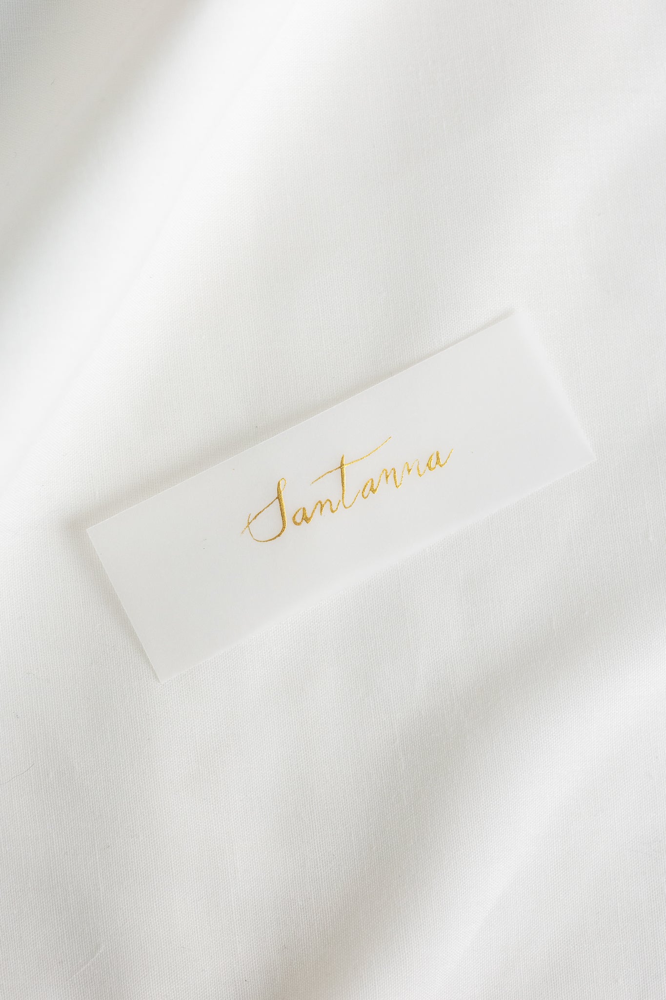 Vellum place cards