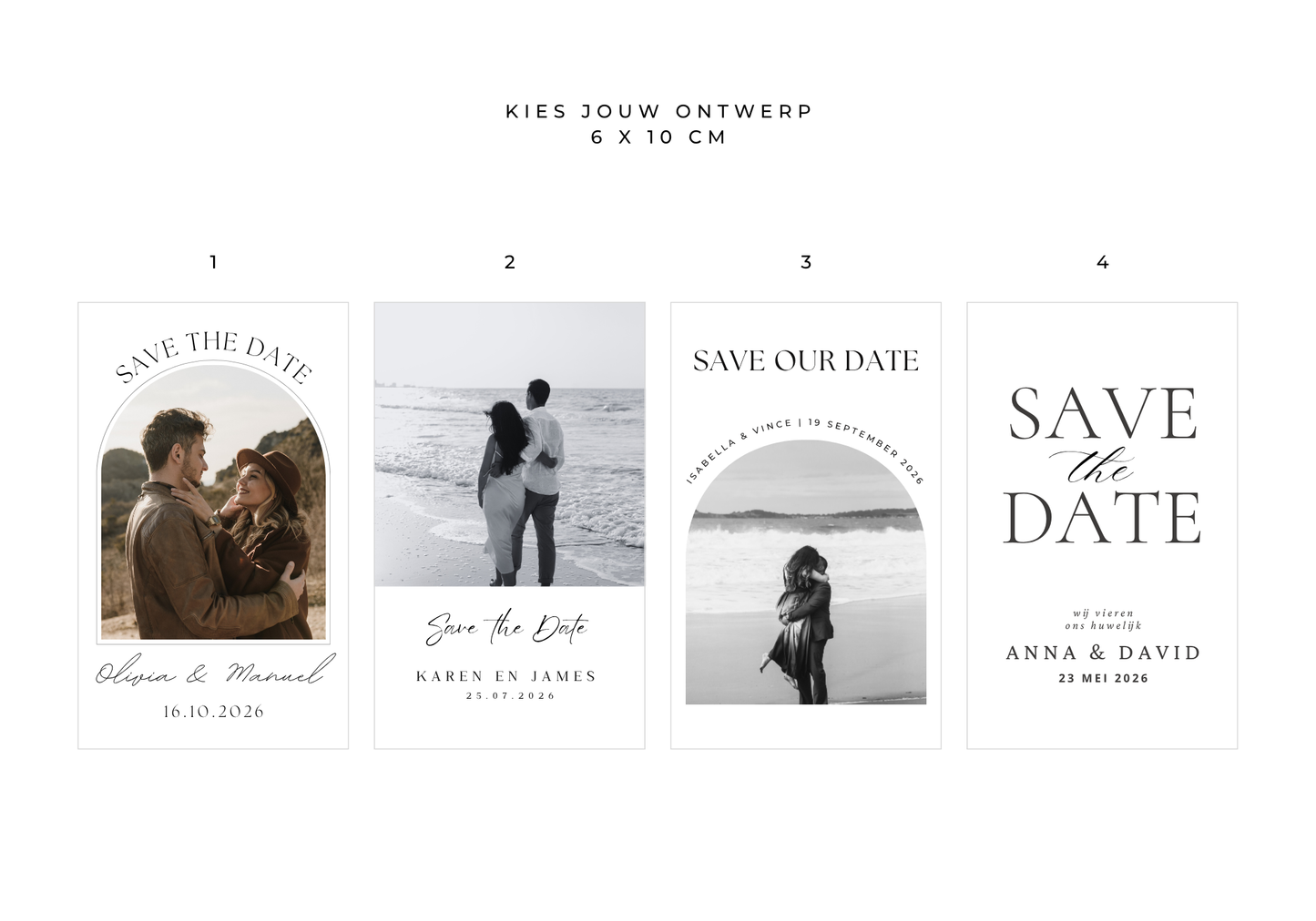 Save the date magneet - 6 x 10 cm