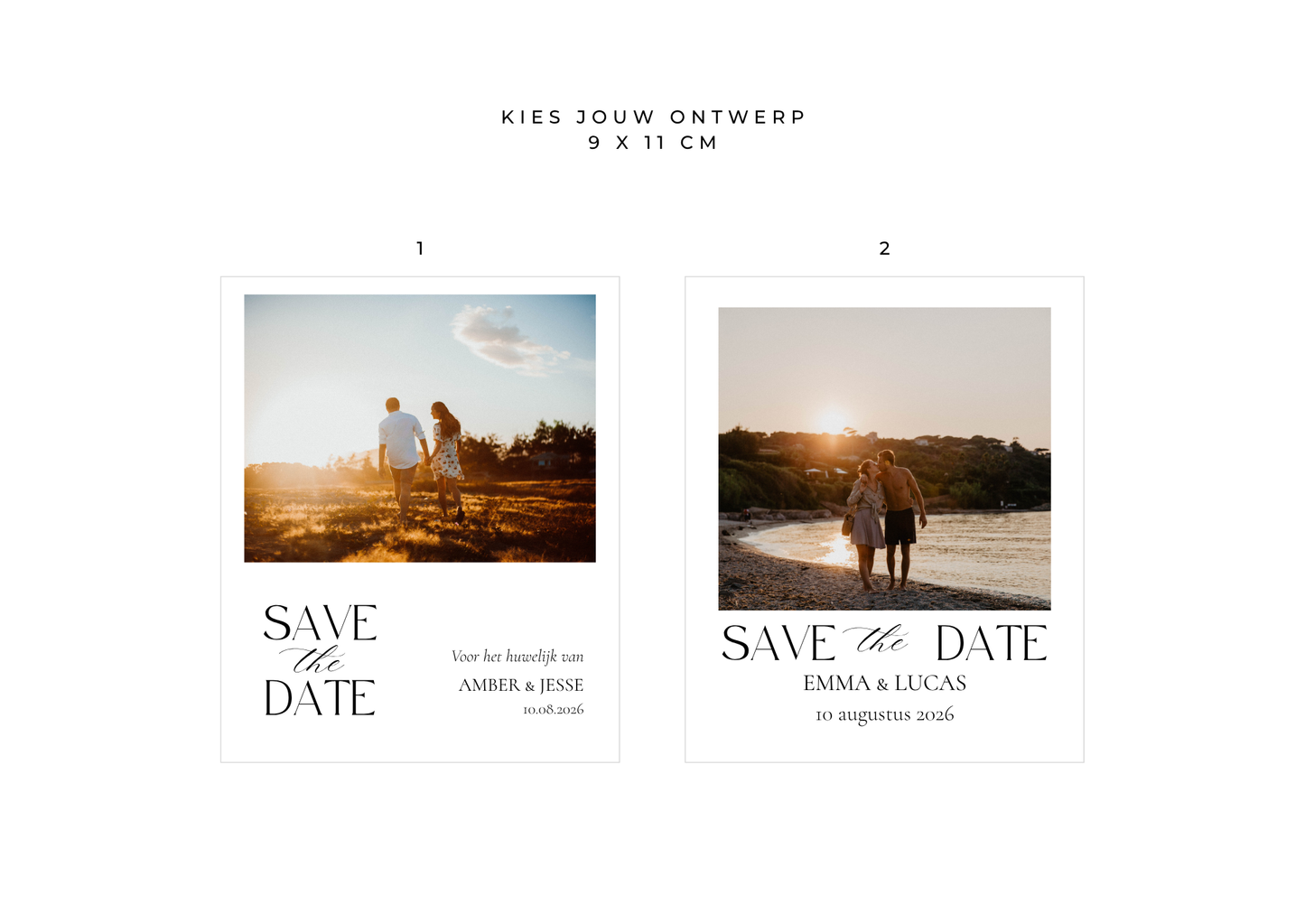 Save the date magneet - 9 x 11 cm