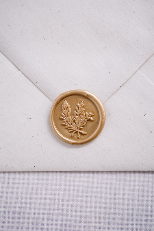 Wax seals - Thyme sprig