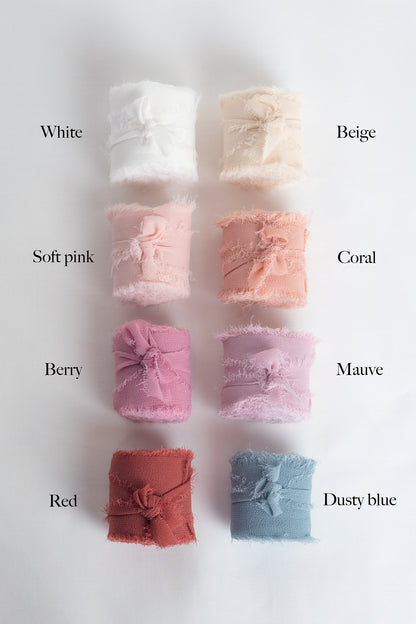 Zijden lint - Soft pink